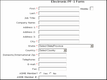Membership, Electronic PF-1